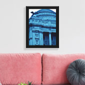 Blue Library Leinwanddruck (Insitu (Wohnzimmer))