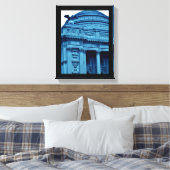 Blue Library Leinwanddruck (Insitu (Schlafzimmer))