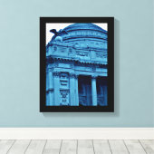 Blue Library Leinwanddruck (Insitu (Holzboden))