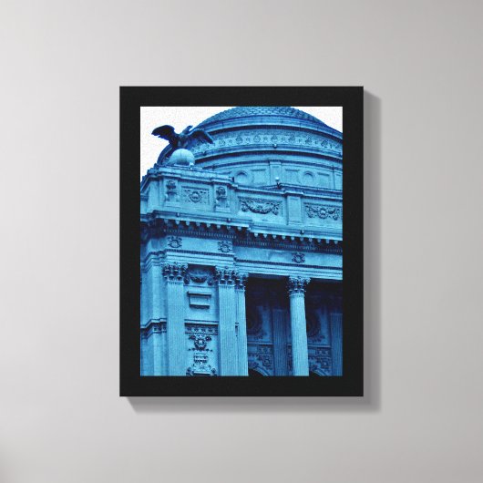 Blue Library Leinwanddruck (Vorderseite)