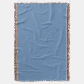 Blue Lichen Solid Color Print, Light Blue Gray Decke (Vorderseite Vertikal)