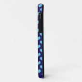 Blue Liebe Hearts Case-Mate iPhone Hülle (Hinten/Links)