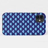 Blue Liebe Hearts Case-Mate iPhone Hülle (Rückseite (Horizontal))