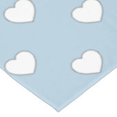 Blue Liebe Hearts Tischdecke (Schrägansicht)