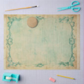 Blue Liebe Letter Vintag Ephemera No3 Seidenpapier (Basteln)