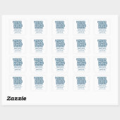 Blue Liebe Maze Save the Date Stickers (Blatt)