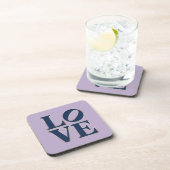 Blue LIEBE Untersetzer Set (Rechte Seite)