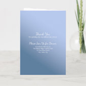 Blue Life Celebration Obituary Folary Program Programm (Rückseite)