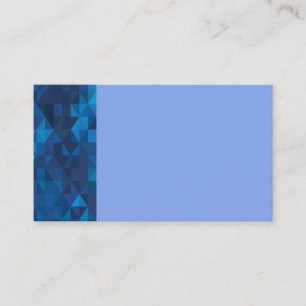 Blue/Light Blue Geometric Prism Business Cards Visitenkarte
