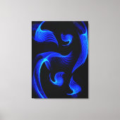 Blue Light Extravaganza Wrapped Canvas Print Leinwanddruck (Vorderseite)