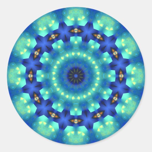 Blue Light Magic Circle Sticker (Vorderseite)