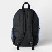 Blue Light Sky Bedruckter Rucksack (Rückseite)