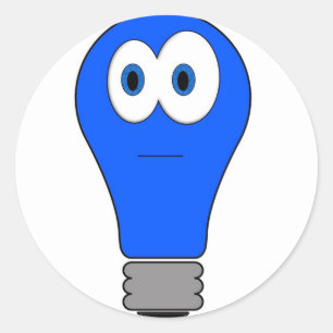 Blue Light Special Runder Aufkleber