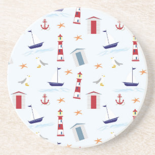 Blue Lighthouse Getränkeuntersetzer