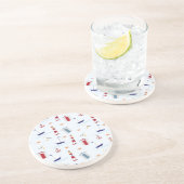 Blue Lighthouse Getränkeuntersetzer (Seite)