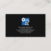 Blue Lightning Electrical Strike Electrician Visitenkarte (Rückseite)