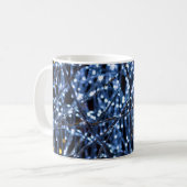 Blue Lights Abstrakt Coffee Tasse (Vorderseite Links)