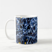 Blue Lights Abstrakt Coffee Tasse (Links)