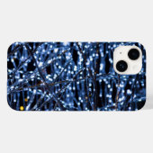 Blue Lights Abstrakt iPhone Case (Rückseite (Horizontal))