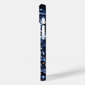 Blue Lights Abstrakt iPhone Case (Rückseite / Links)