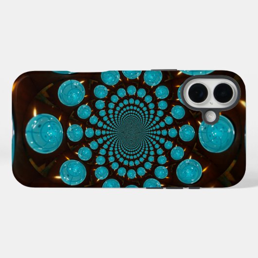 Blue Lights Case-Mate iPhone Hülle (Rückseite (Horizontal))