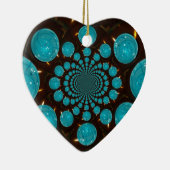 Blue Lights Keramikornament (Rechts)