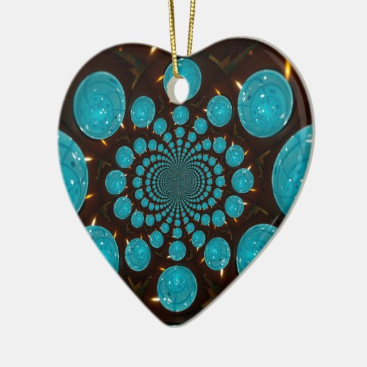 Blue Lights Keramikornament (Links)