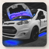 Blue Lights Van Untersetzer (Vorderseite)