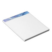 Blue & Lila Alcohol Ink Liquid Abstrakt Art Notizblock (angewinkelt)