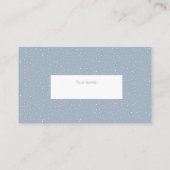 Blue lila boho Aquarell Windeln Raffelschein Begleitkarte (Rückseite)