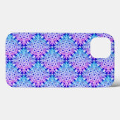 Blue lila boho iPhone Case (Rückseite (Horizontal))