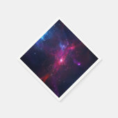 Blue Lila Bright Starry Sky Serviette (Ecke)