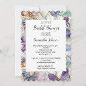 Blue Lila Butterfats Brautparty Einladung (Vorderseite)