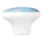 BLUE & LILA CLOUD DESIGN AUF KERAMIK KNOB KERAMIKKNAUF (Seitenansicht)