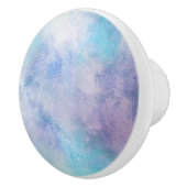 BLUE & LILA CLOUD DESIGN AUF KERAMIK KNOB KERAMIKKNAUF (Rechts)