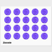 Blue Lila Double Spiral Stickers (Blatt)