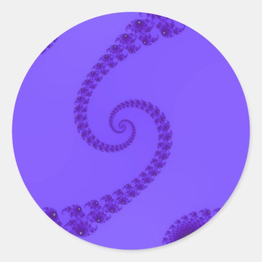 Blue Lila Double Spiral Stickers (Vorderseite)