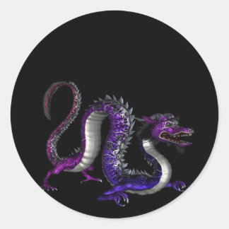 Blue Lila Dragon Design 2 :: Fantasy Stickers