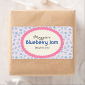 Blue Lila Floral Jam Jar Labels, kundenspezifisch (Insitu)