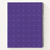Blue & Lila Geometric Spiral Notebook Notizblock (Rückseite)