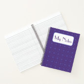 Blue & Lila Geometric Spiral Notebook Notizblock (Innenseite)