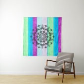 Blue Lila Green Mandala Wall Art Wandteppich (Beispiel)