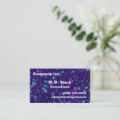 Blue Lila Green Spritzer Business Cards Visitenkarte (Stehend Vorderseite)