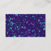 Blue Lila Green Spritzer Business Cards Visitenkarte (Rückseite)