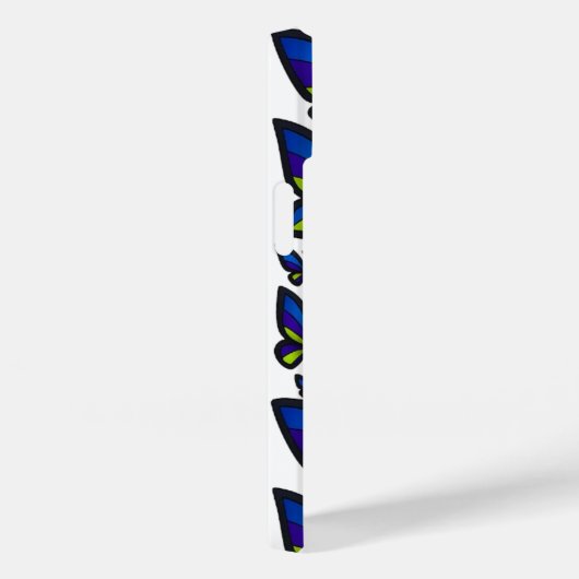 Blue Lila Green Wings Now Case-Mate iPhone Hülle (Rückseite / Rechts)