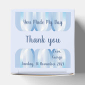 Blue Lila Heart Favor Box Geschenkschachtel (Oben)