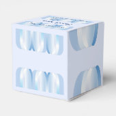 Blue Lila Heart Favor Box Geschenkschachtel (Rückseite)