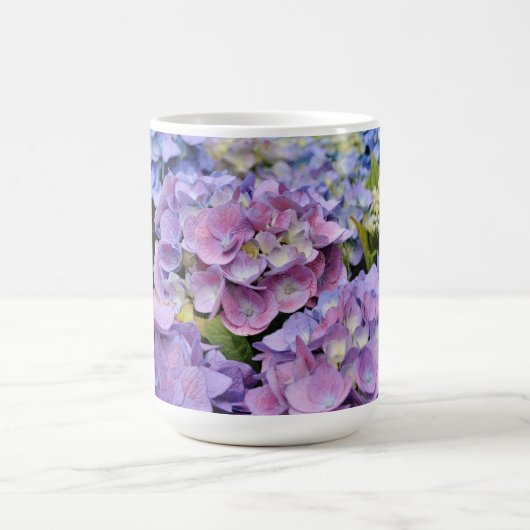 Blue Lila Hydrangea Blume Tasse Cup (Mittel)
