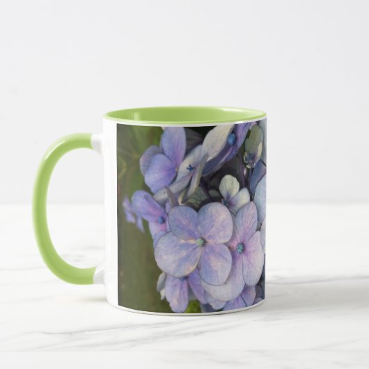 Blue Lila Hydrangea Tasse (Links)