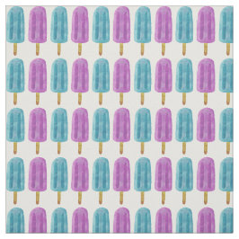 Blue & Lila Ice Pop Sommer Frozen Leckerei Muster Stoff